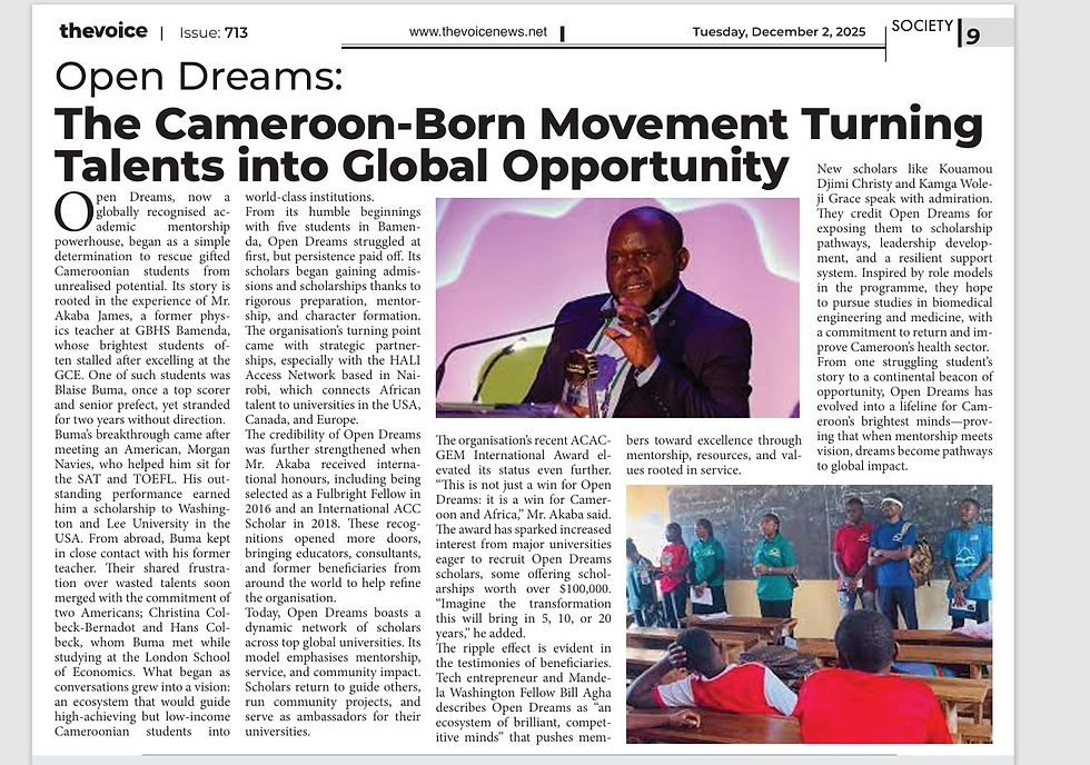 โNever Stopโ โ Equinox TVโs Babila Jonathan Visits the OD Center | Nchukie Divine