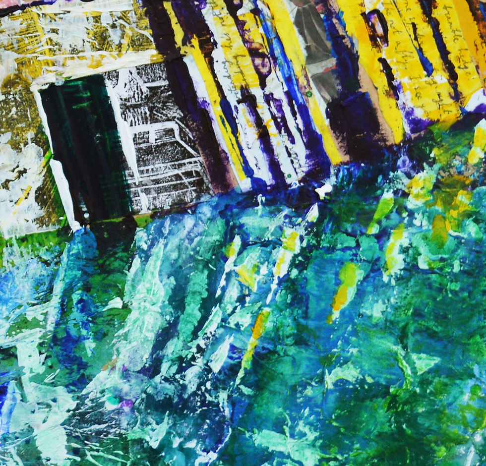 Thumbnail: Colourful Print of West Bay Harbour