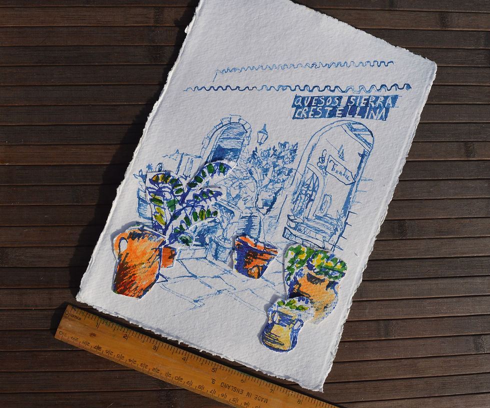 Thumbnail: Spanish Courtyard Collage Original