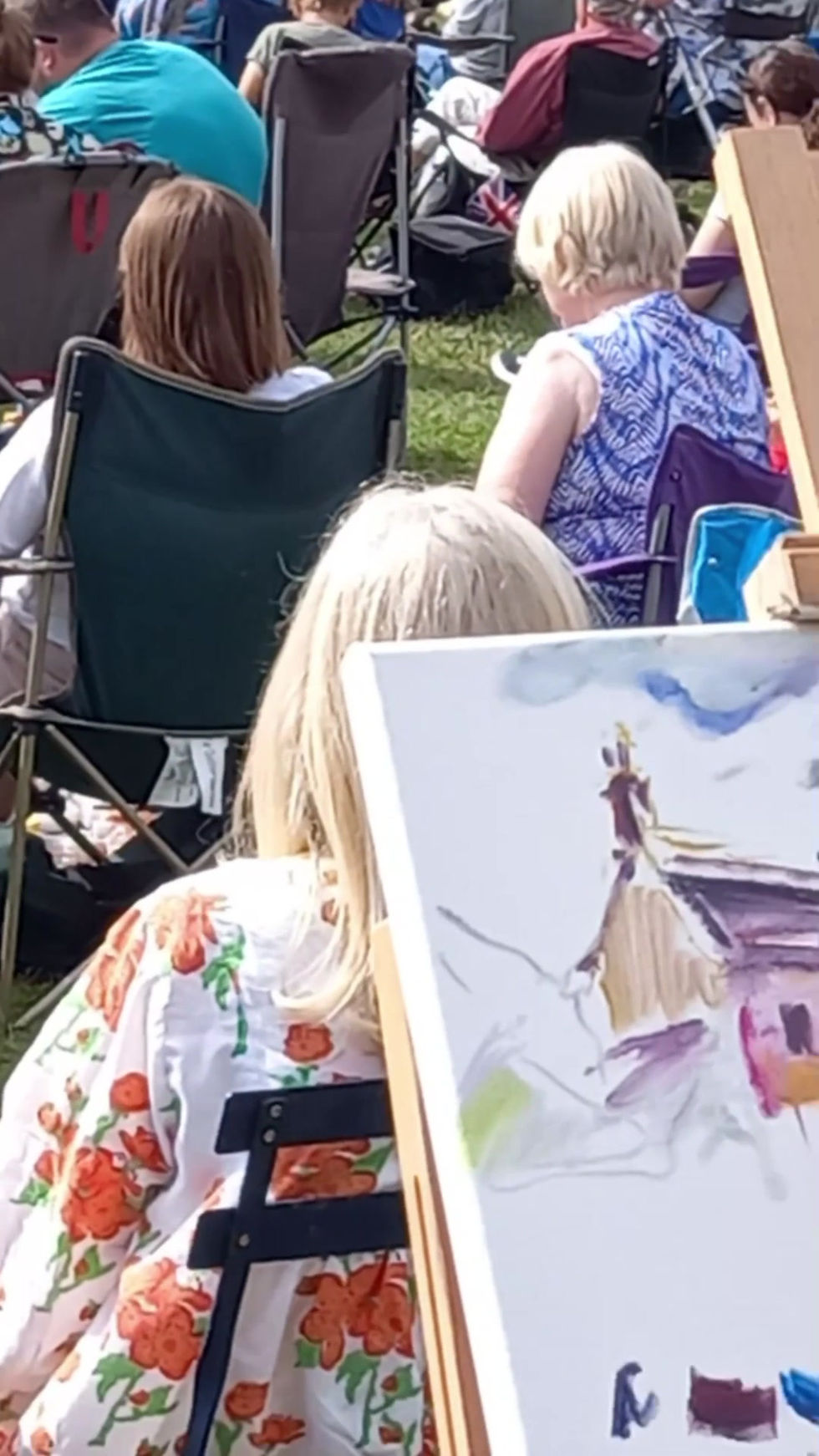 Thumbnail: A video of Mary painting Aldbourne Band.