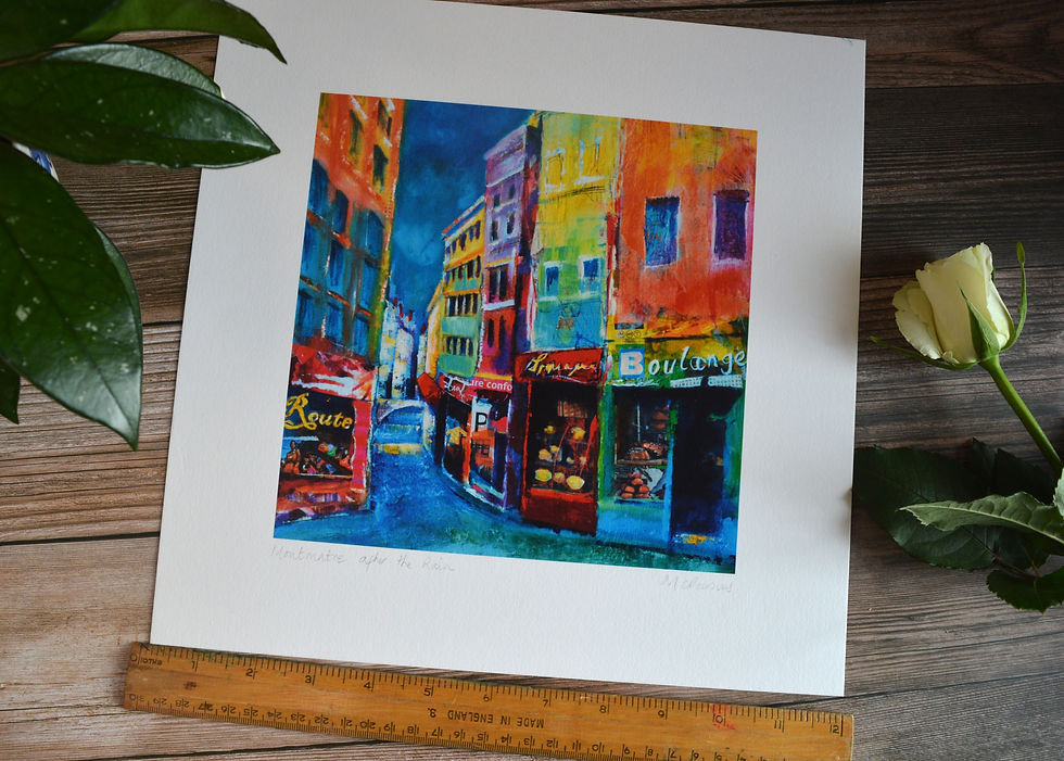 Colourful Montmartre Print