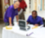 Brother Bruce Stewart, KRS, and Bro Marvin McKenzie, KF