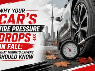 Car tire pressure dropping during Toronto fall weather