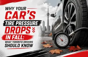 Car tire pressure dropping during Toronto fall weather