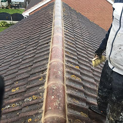 Roof repairs being made to a roof