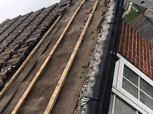 Roofing project underway