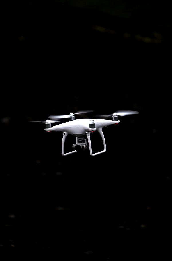 drone surveying a roof