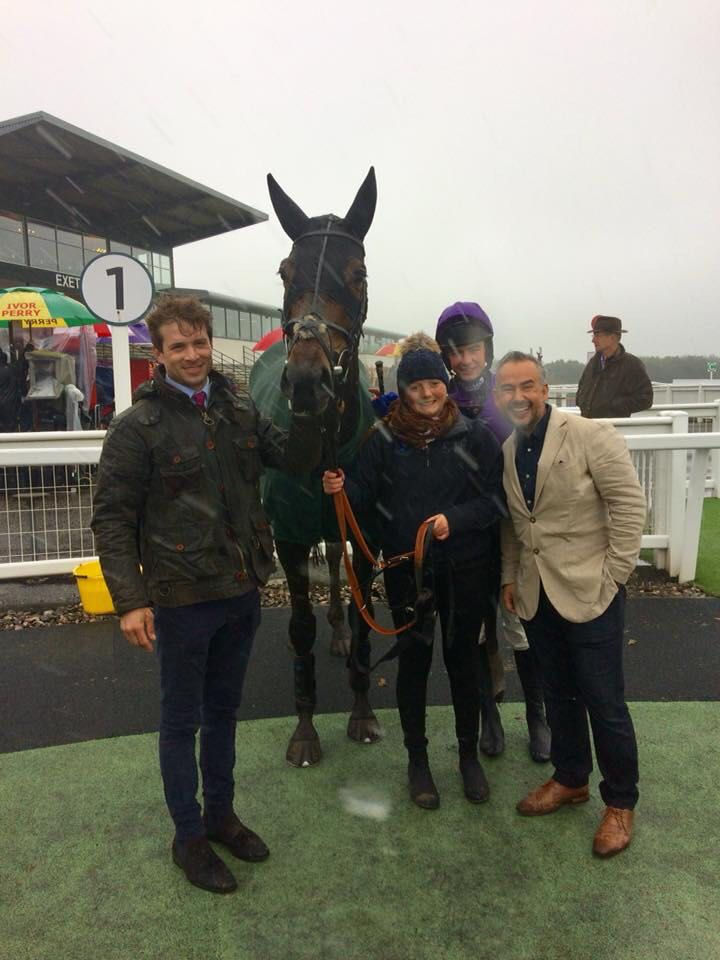 The horses are settled in Cardiff...