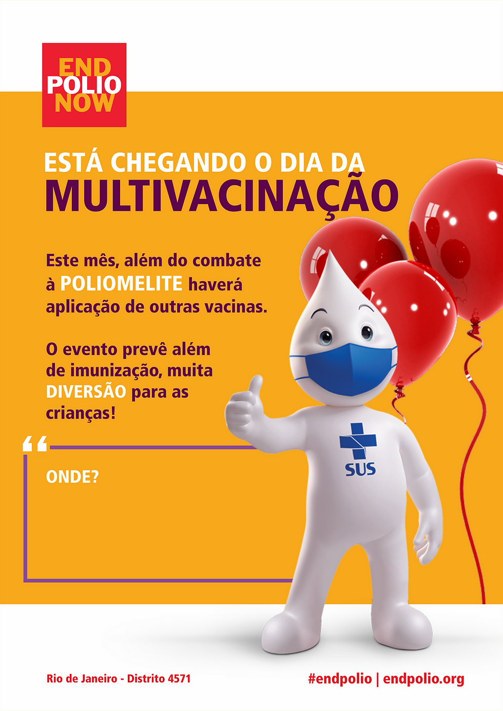 MATERIAIS GRATUITOS PARA VACINAÇÃO CONTRA PARALISIA INFANTIL