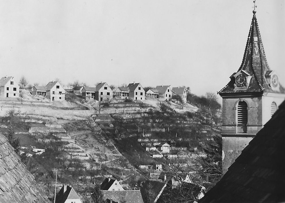 6 fertige Rohbauten