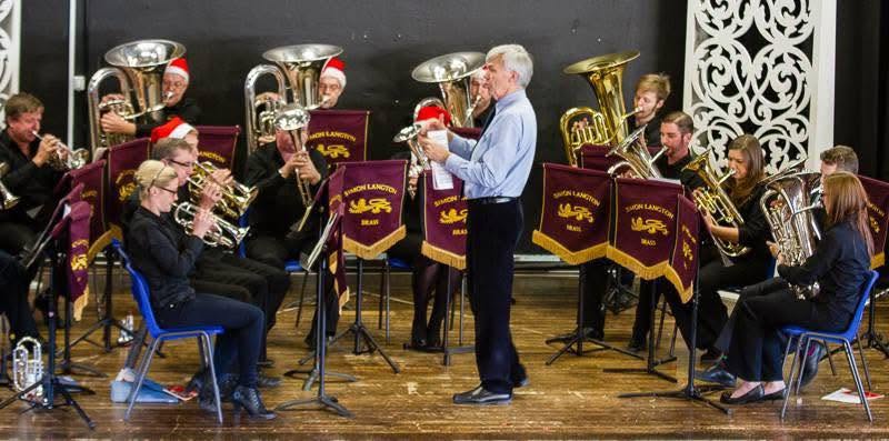 David Cutting conducting Simon Langton Brass