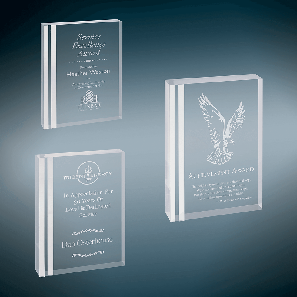 Thumbnail: Color Edge Rectangle Acrylic Plaque
