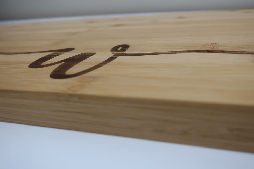 Thumbnail: Custom Engraved  Bamboo Charcuterie Board/Cutting Board