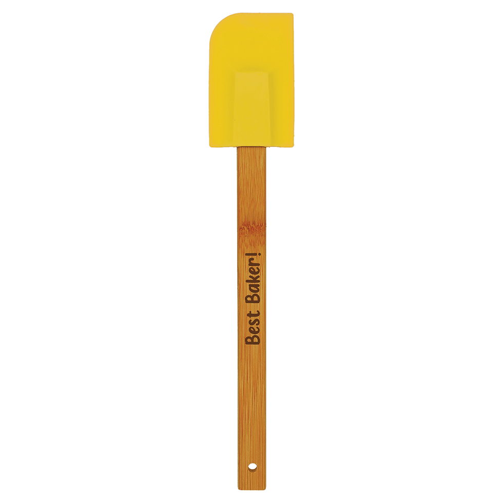 Thumbnail: Personalized Silicone Spatula with Bamboo Handle