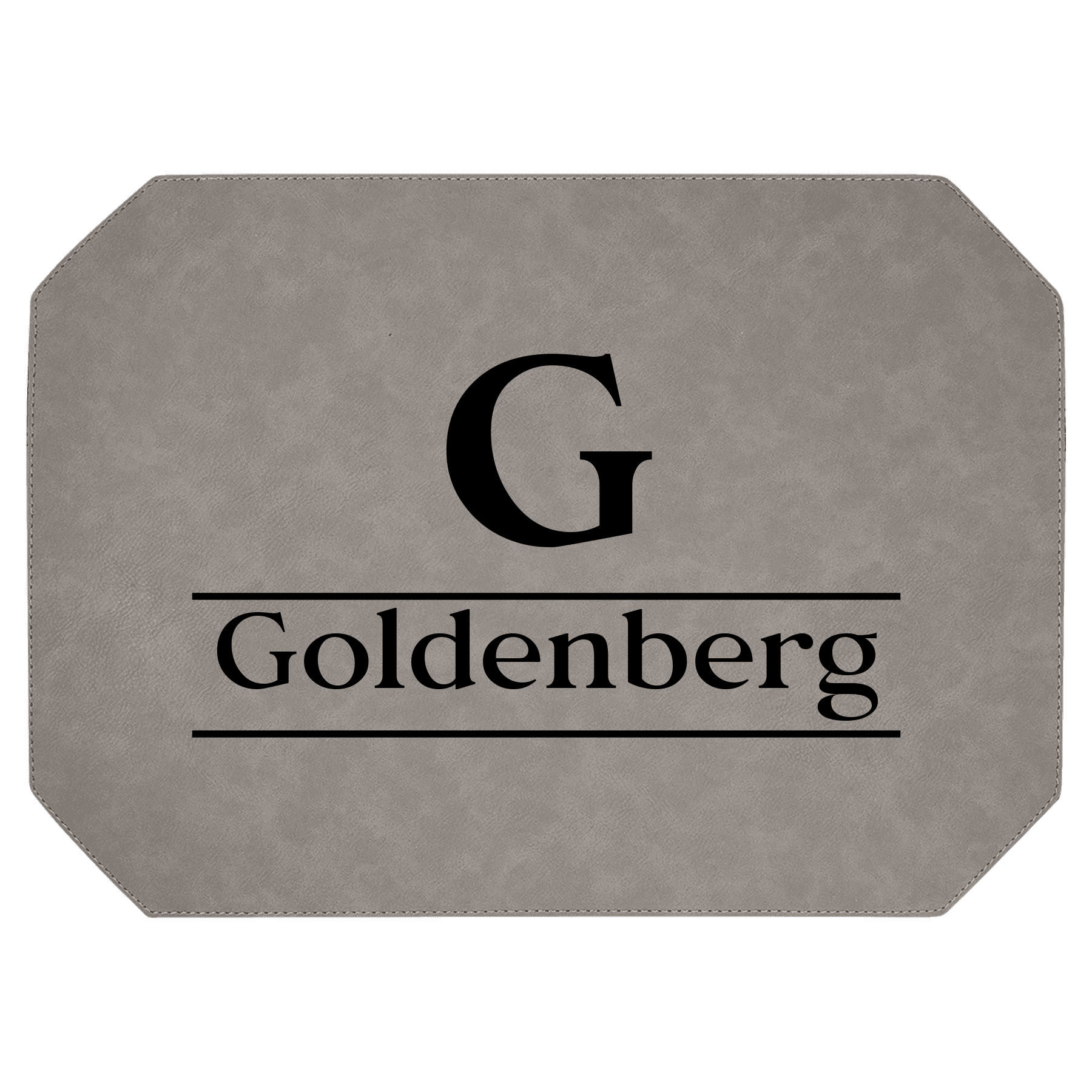 Custom Leather Placemat