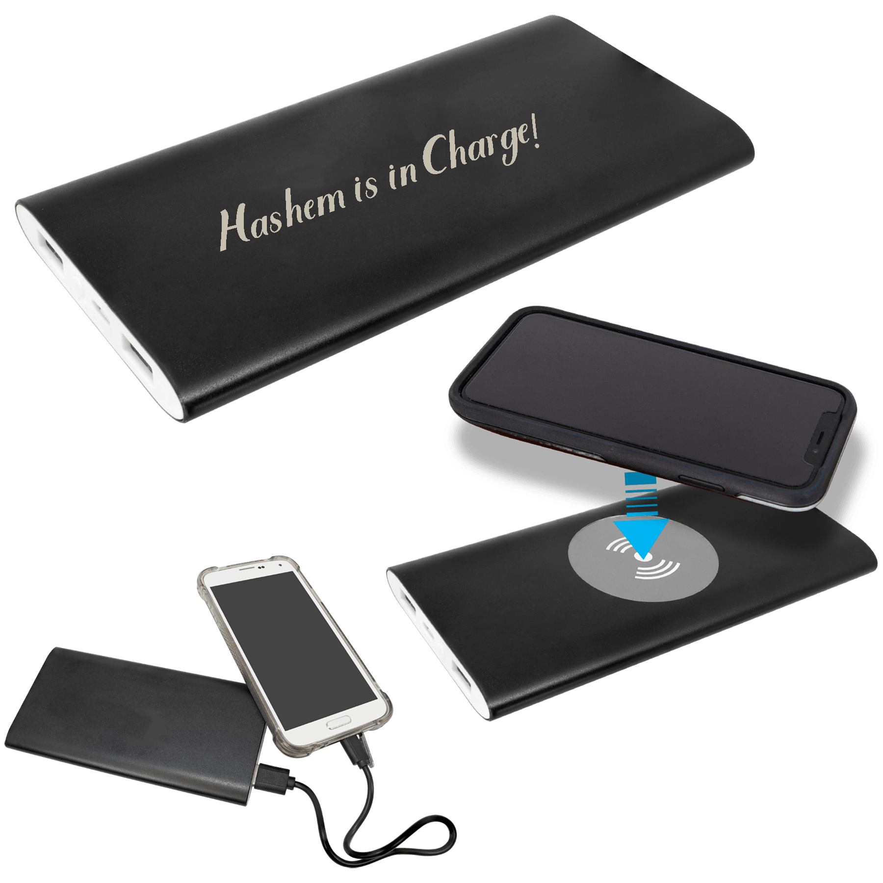 Personalized Power Bank & Wireless Charger