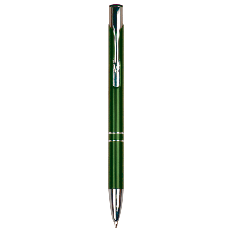 Thumbnail: Custom Gloss Ballpoint Pen with Silver Trim