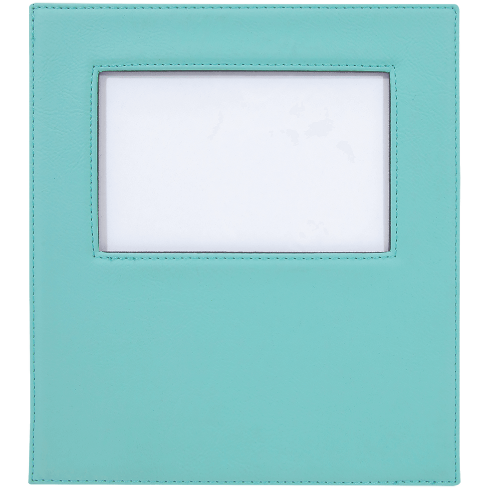Thumbnail: Leather Picture Frame 4" by 6" with large personalization area