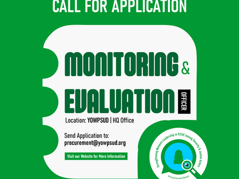 Call for Application (M&E Position)