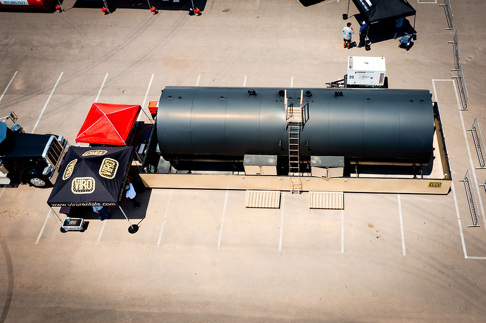 Viro Rental Storage Tank in display