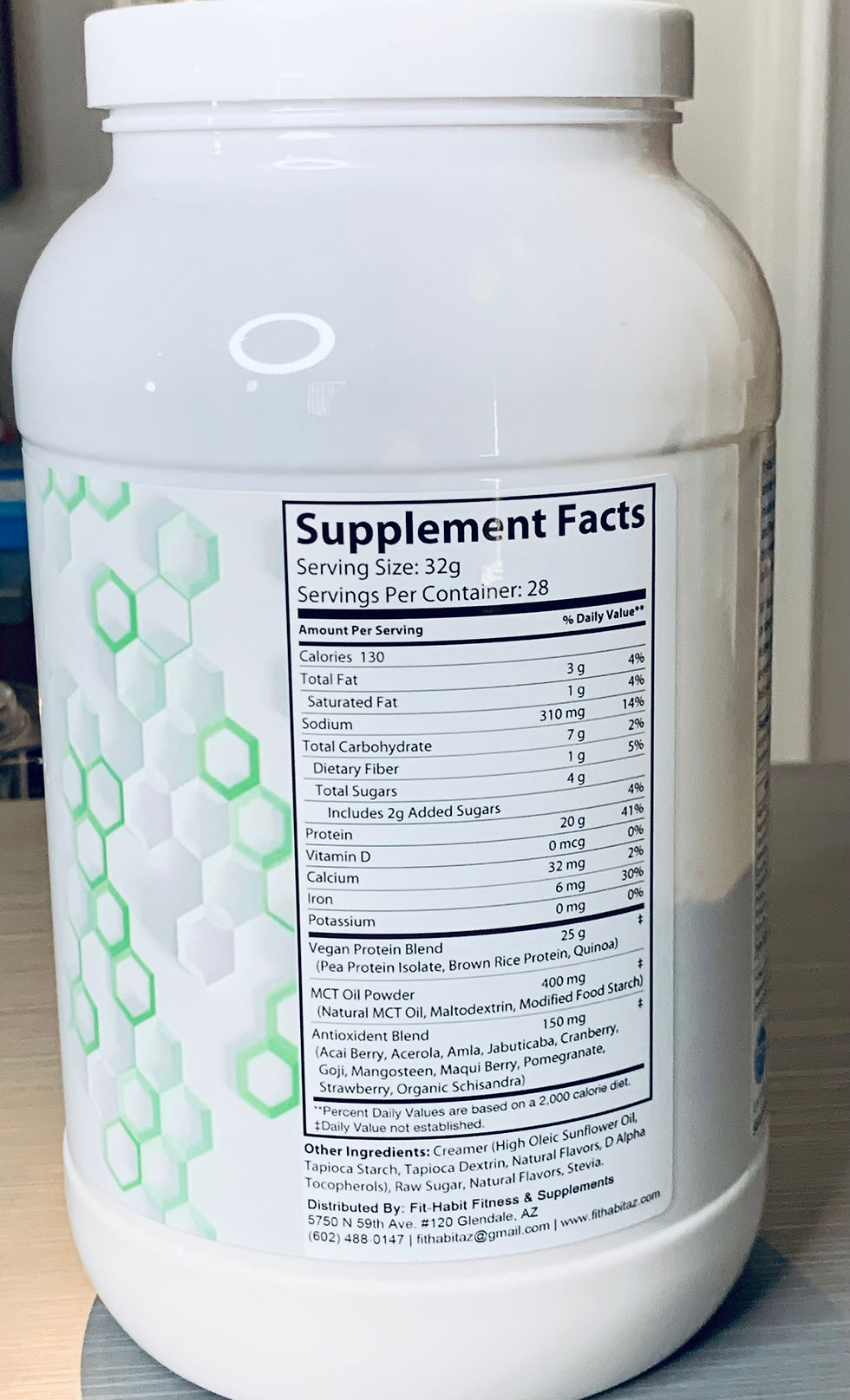 Thumbnail: V-Fit Vegan Protein (Vanilla) & Energy with MCT Oil 
