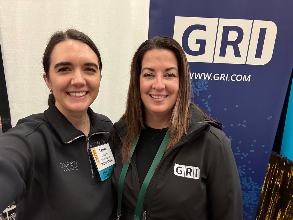 Photo at APWA, OR - Laura Oxsen (left), Dawn Nolan (right)
