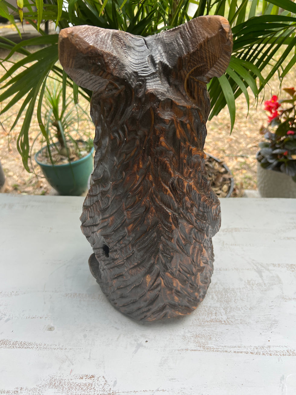 Thumbnail: Chainsaw Carved Sitting Bear Cub