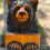 Thumbnail: SOLD!! Standing Bear Holding Personalized Sign