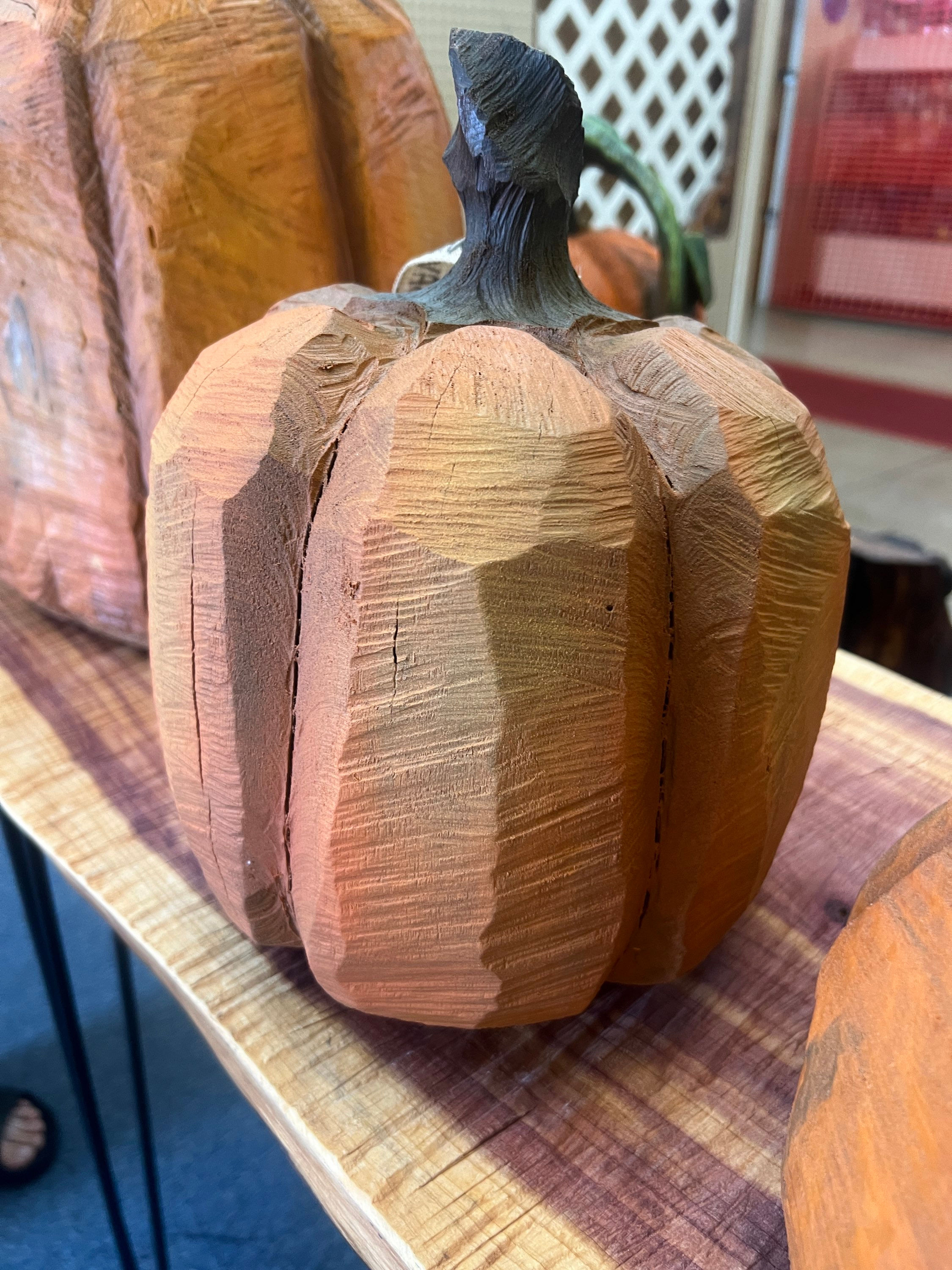 Chainsaw Carved Pumpkin