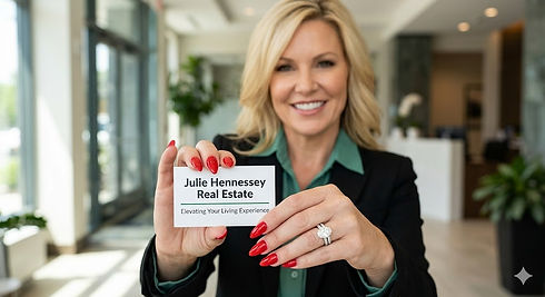 ai juie with business card.jpg