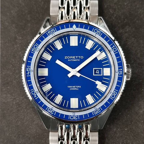 Jota 43 blue dial | Zoretto Watches