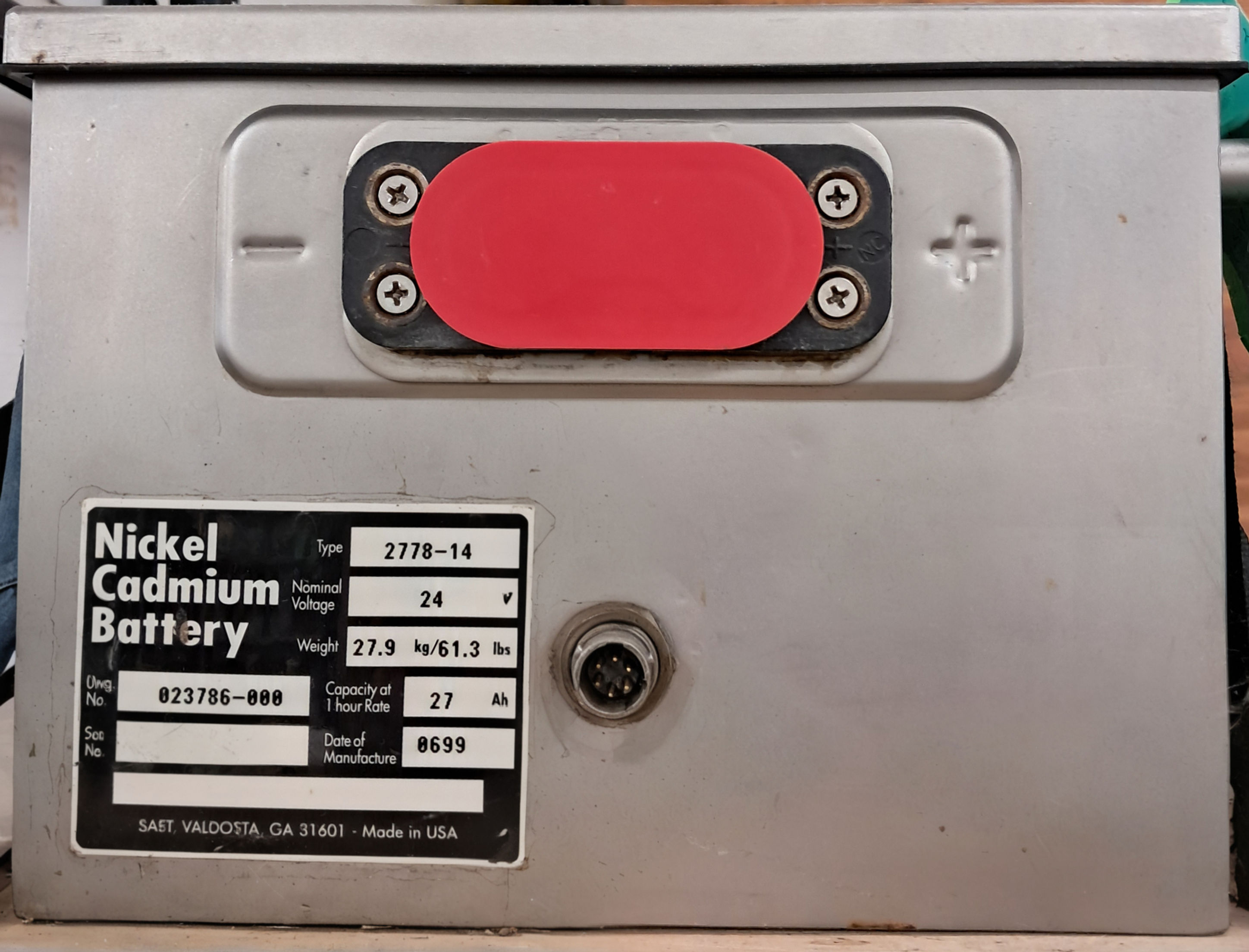 Saft 2778-14 Nickel Cadmium Battery