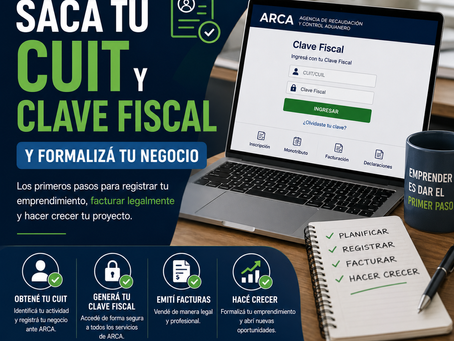 Cómo sacar el CUIT y la clave fiscal para empezar un negocio