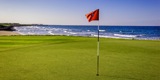 Al Mouj Golf Par 3 13th hole