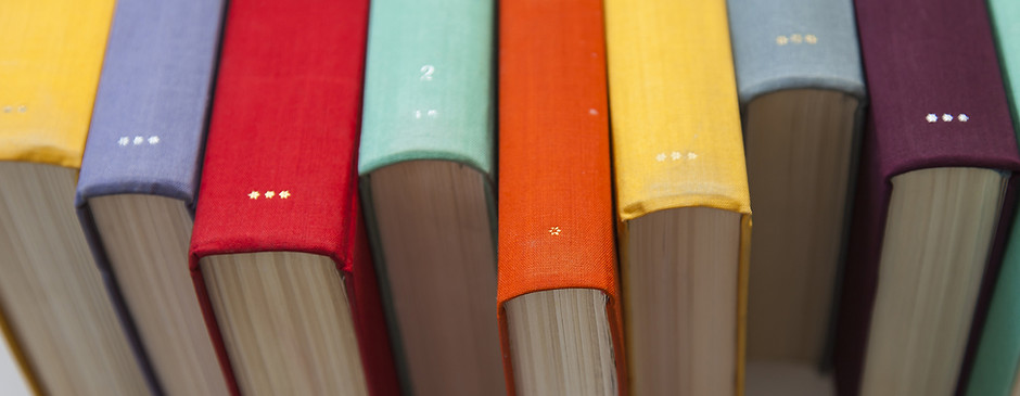 Colourful Book Spines