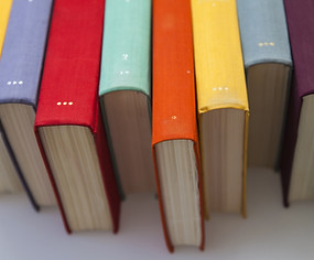 Colorful Book Spines