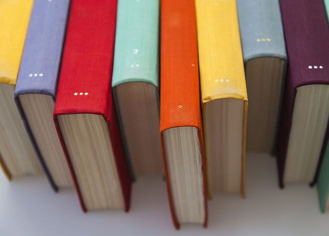 Colorful Book Spines