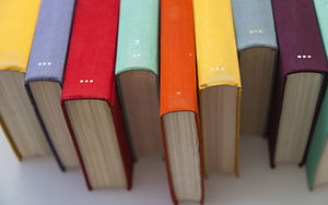 Farverige Book Spines