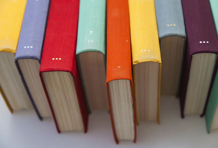 Colorful Book Spines