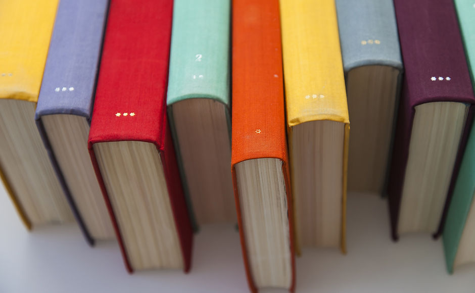 Colorful Book Spines