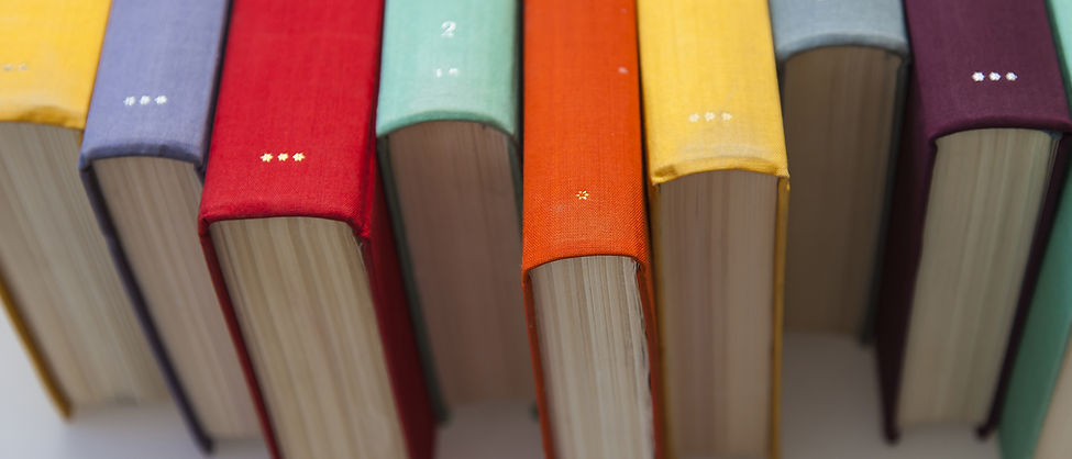 Colorful Book Spines