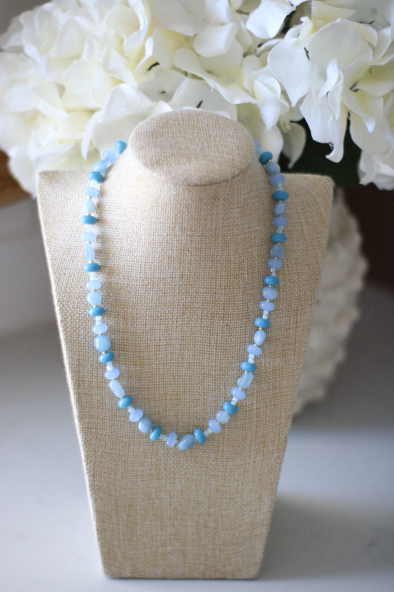 Fiji Blue Beaded Necklace