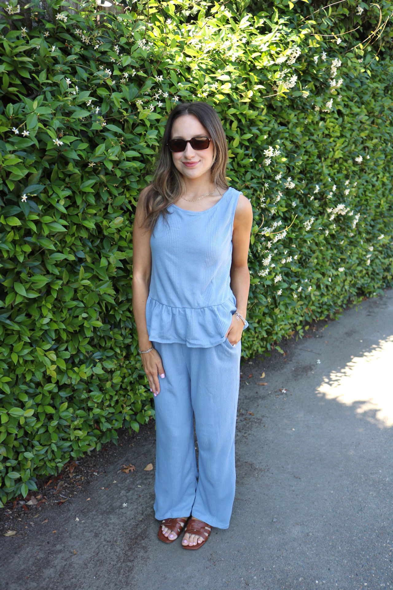 Bowie Blue Top & Pant Set