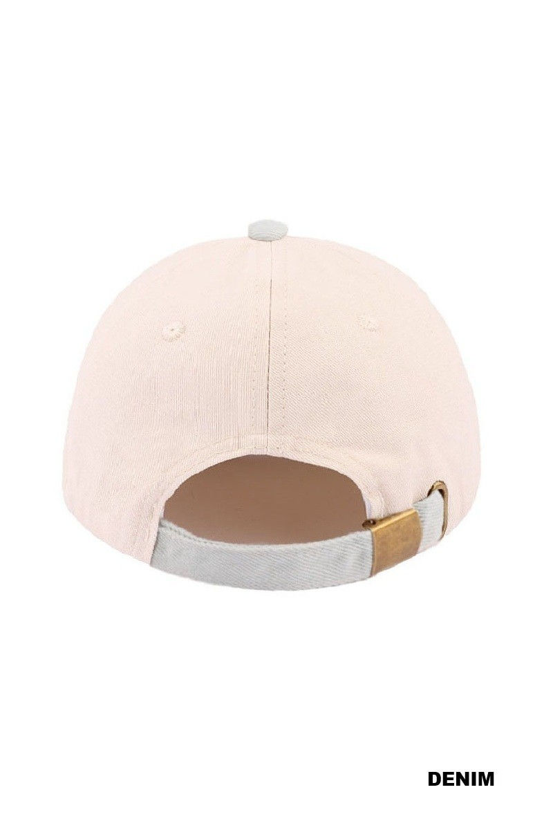 Thumbnail: Make Heaven Crowded Two-tone Canvas Cotton Cap