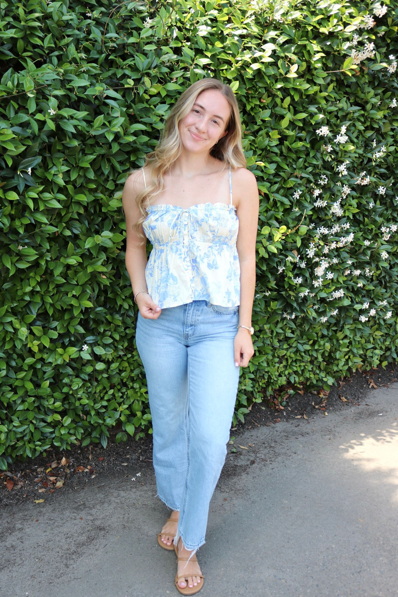 Jayci Floral Flare Cami Top