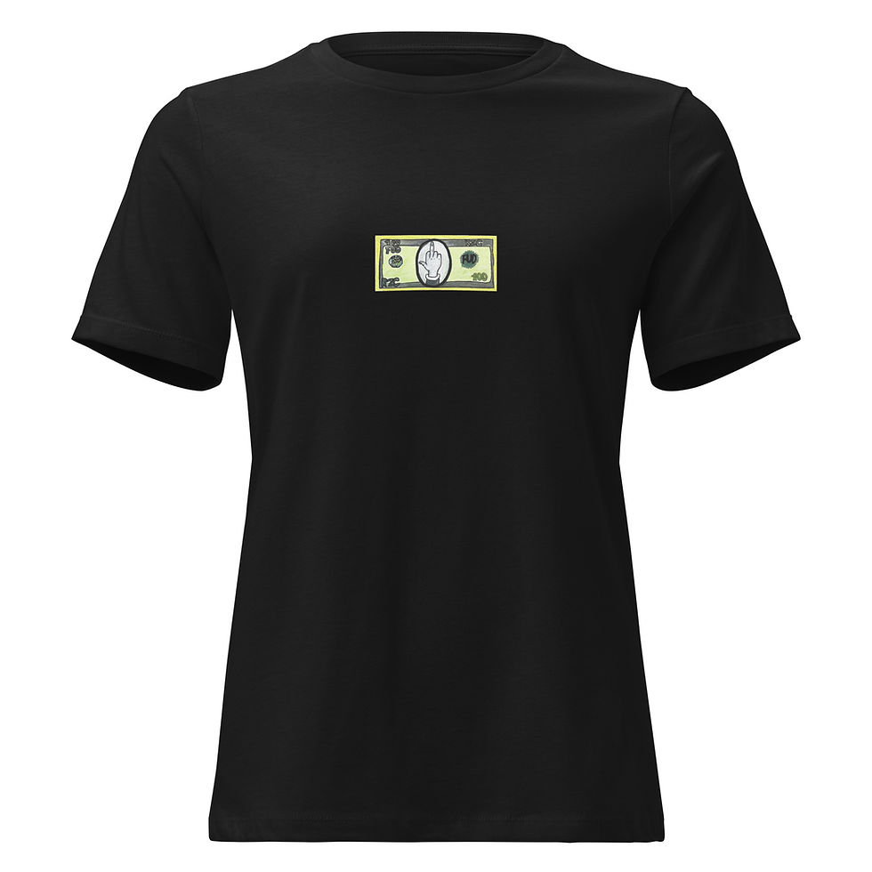 Thumbnail: Don't Hate People, Hate The Rich - Minimal Women's Relaxed T-Shirt