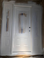 spray painted front door