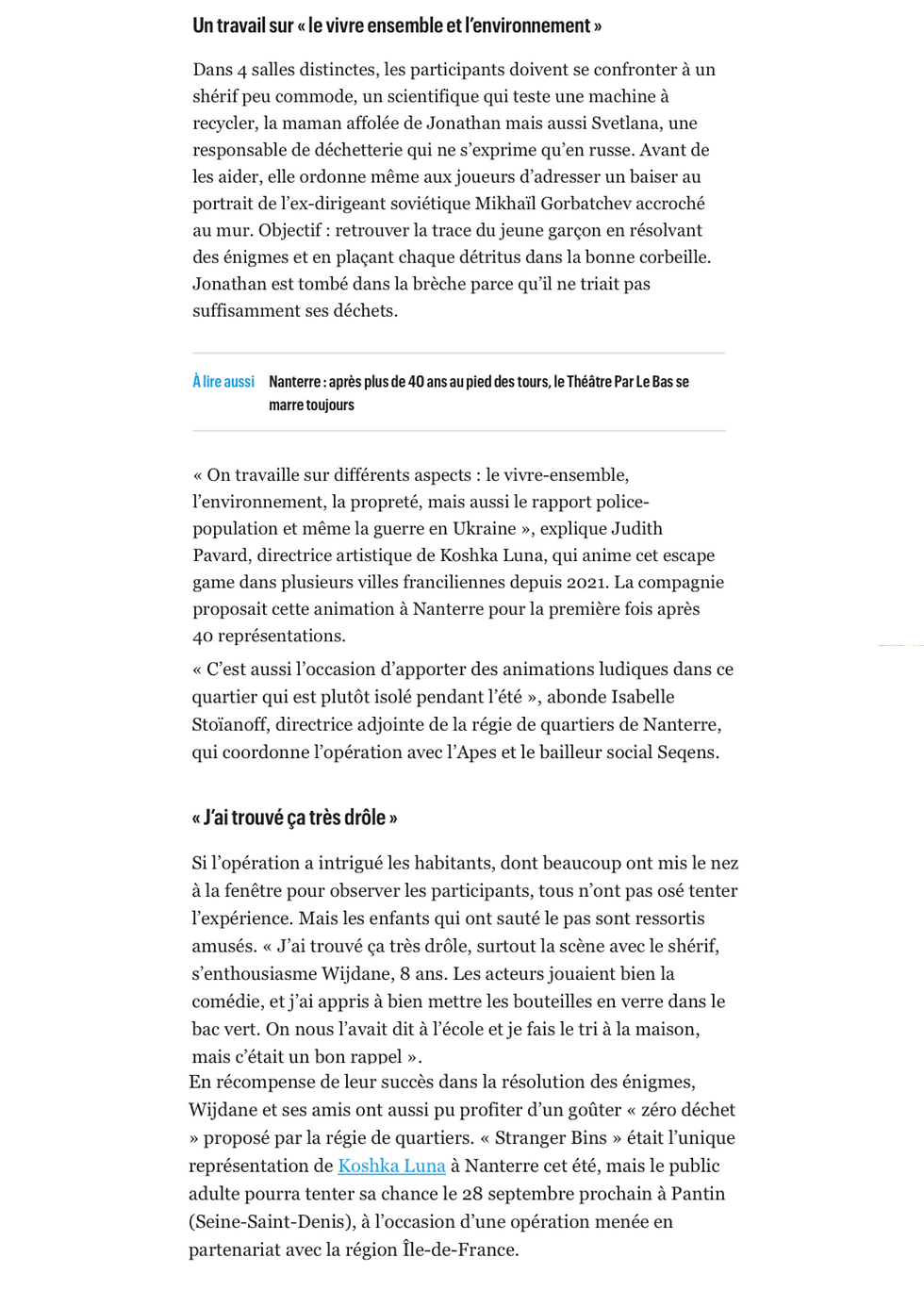 Suite du Parisien