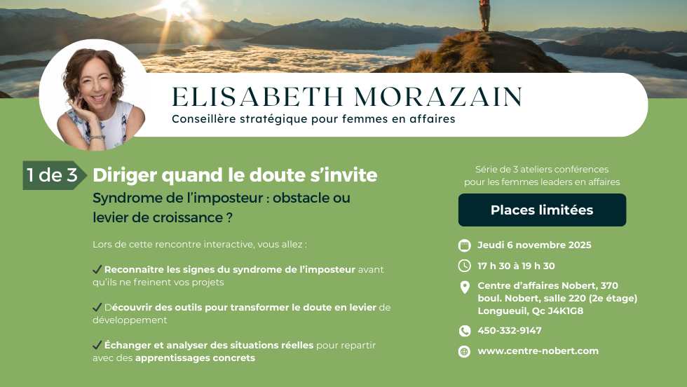 👉 Et si le syndrome de l’imposteur devenait un levier de croissance ? 