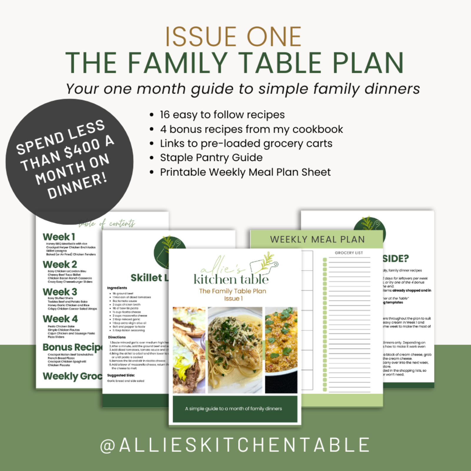 A digital tablet showing a color-coordinated weekly meal plan and grocery list.